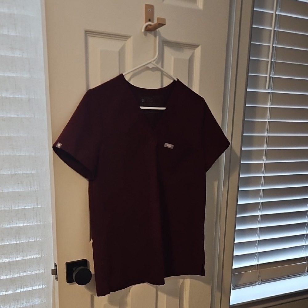 Figs Burgundy Shirt
